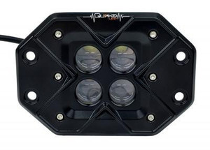 Polaris Ranger 3 Inch Work Light Flush 20 Watt Spot Rgb Accent Seismic Series - Quake LED