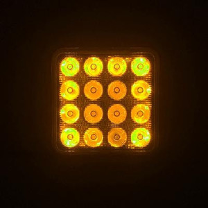 Polaris Ranger 4 Inch Work Light 48 Watt Spot RGB Accent Fracture Series Quad-Lock/Interlock - Quake LED