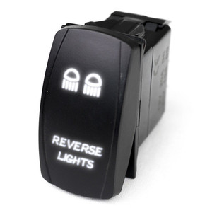 Can Am Rocker Switch w/ White LED Radiance Reverse Lights - Race Sport Lighting