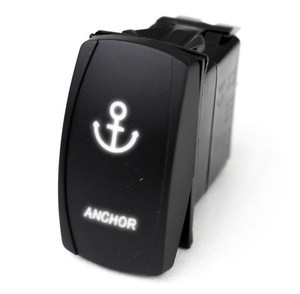 Can-Am LED Rocker Switch w/ White LED Radiance (Anchor) - Race Sport Lighting