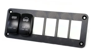Honda Pioneer/Talon Aluminum Mounting Panel for (6) Rocker Switches - Race Sport Lighting