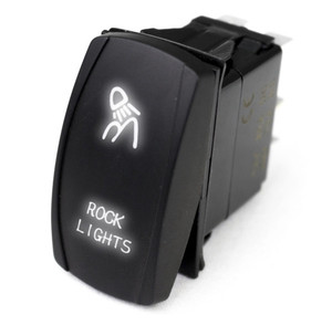 Kawasaki Mule / Ridge / Teryx LED Rocker Switch w/ White LED Radiance Rock Lights - Race Sport Lighting