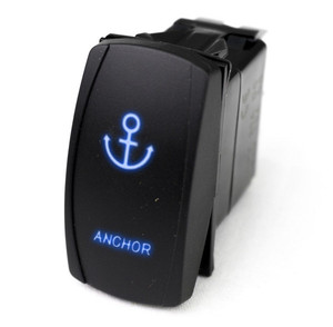 Polaris Ranger LED Rocker Switch w/ Blue LED Radiance (Anchor) - Race Sport Lighting