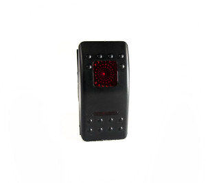 Polaris RZR LED Rocker 12-Volt On/Off Red Switch - Race Sport Lighting
