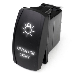 Polaris RZR LED Rocker Switch w/ White LED Radiance Interior Lights - Race Sport Lighting
