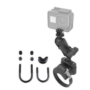 Polaris Ranger Handlebar U-Bolt Mount with Action Camera Adapter - RAM Mounts