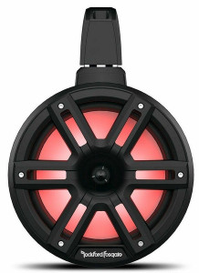 Honda Pioneer / Talon M2 8" Color Optix 2-Way Wake Tower Speakers (Black) - Rockford Fosgate