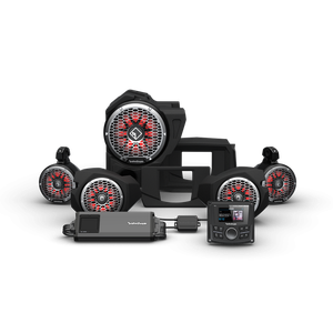 Polaris RZR Stage-5 PMX-3, 1500 Watt, Front Color Optix Speaker, Subwoofer & Rear Speaker Kit (Gen-3) - Rockford Fosgate