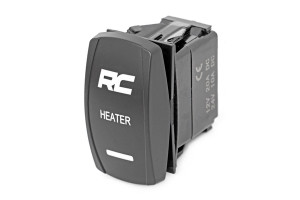 Blue Back Light Cab Heater Rocker Switch - Rough Country