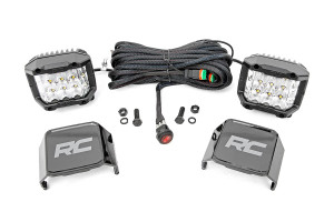 Can-Am Commander/Defender/Maverick X3/R 3" Pair Chrome Series LED Lights Wide Angle OSRAM - Rough Country