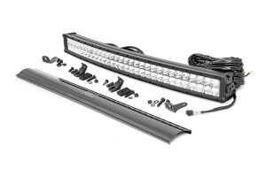 Kawasaki Teryx/Mule/KRX/Ridge 30" Chrome Series LED Light Bar Curved Dual Row - Rough Country