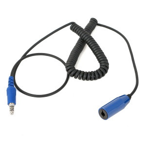 Kawasaki Mule / Ridge / Teryx Coiled Offroad Headset to Intercom Extension Cable - Rugged Radios