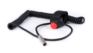 Kawasaki Mule / Ridge / Teryx HD Coil Cord Velcro PTT for Car Harnesses, 502 & 510 Intercoms - Rugged Radios