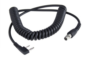 Kawasaki Mule / Ridge / Teryx Headset Coil Cord for 2-Pin Radios - Rugged Radios