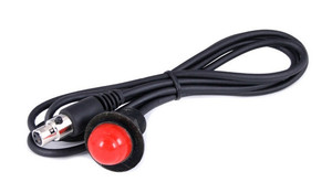 Kawasaki Mule / Ridge / Teryx Hole Mount Push to Talk Cable (PTT) with 48" Straight Cord for Intercoms - Rugged Radios