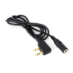 Polaris RZR RH-5R/Kenwood 2-Pin Straight Cord Listen Only 3.5mm for Handheld Radio - Rugged Radios