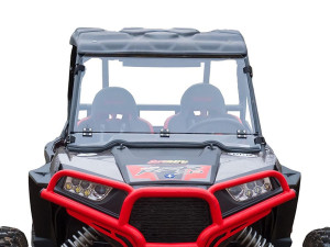Polaris RZR XP 1000 / XP Turbo Folding Windshield (Scratch Resistant) - SuperATV