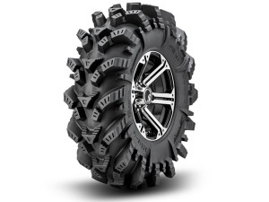 PolarRanger Intimidator Tires 28x10x14 on 14" Bandit H-Series Machined Finish Wheels 4/156 Pattern - SuperATV