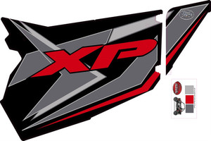 Polaris RZR XP 1000 Black Pearl GenX Slide On Two Door Graphics Kit - Trail Armor