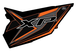 Polaris RZR XP 1000 GenX Two Door Titanium Matte Metallic Graphics Kit - Trail Armor