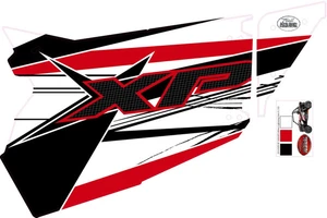 Polaris RZR XP 1000 Trail Armor GenX Slide On Two Door Graphics Kit White Lightning - Trail Armor