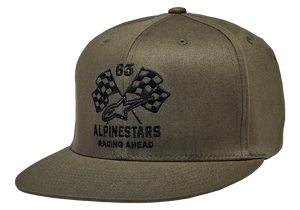 Alpinestars - Double Check Flat Bill Hat - Military/Black - Large/XL - Double Check Flat Bill Hat - 1212812306910LX
