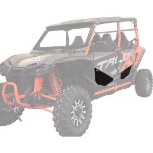 Honda Talon 4 Black Aluminum Lower Door Inserts - Tusk