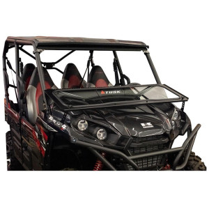 Kawasaki Teryx / Teryx4 (2024+) Folding Glass Windshield with Windshield Wiper - Tusk