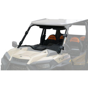 Polaris RZR XP 1000/XP Turbo Clear Scratch Resistant Removable Full Windshield - Tusk