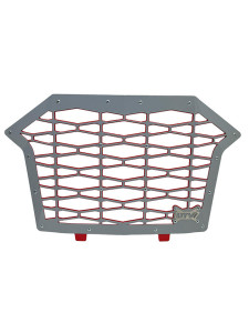 POLARIS PRO R/PRO XP/TURBO R 2 PC GRILL GHOST GREY/RED - UTV INC