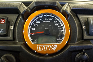 Polaris Ranger 800/900 Billet Aluminum Orange Speedometer Bezel - UTV Inc