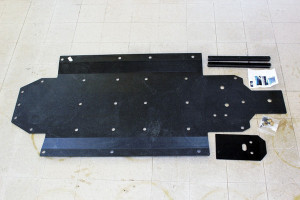 Polaris RZR 4 800 3/8" UHMW 1 PC Skid Plate - UTV INC