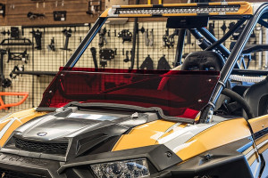 Polaris RZR 900/XP 1000 Red Quarter Windshield - UTV Inc
