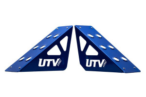 Polaris RZR Blue Dead Pedal And Foot Rest Cover Set - UTV Inc