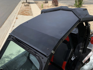Polaris RS1 Aluminum Roof with Billet Mounts, Powder Coated, Black - UTVZILLA