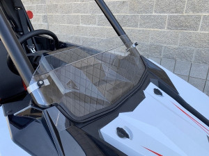 Polaris RS1 Hard Coated Half Windshield, Billet Clamps, Polycarbonate - UTVZILLA