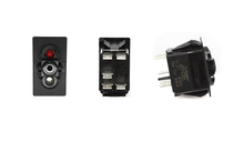 Can-Am Commander / Maverick / Defender On-Off Spst Carling Rocker Switch With Red Top And Blue Bottom Led - XTC Power