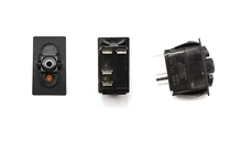 Can-Am Commander / Maverick / Defender On-Off SPST Momentary Carling Rocker Switch with Amber Bottom LED - XTC Power