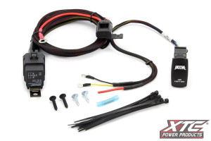 Kawasaki Teryx/Mule/KRX/Ridge High Power Accessory Wire Harness to Battery with LED Lit Switch - XTC Power