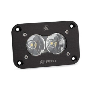 S2 Pro Black Flush Mount Led Auxiliary Light Pod (work/scene) (clear) - Baja Designs