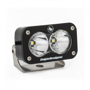 S2 Pro Black Led Auxiliary Light Pod (spot) (clear) - Baja Designs