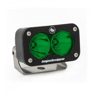 S2 Sport Black Led Auxiliary Light Pod (spot) (green) - Baja Designs