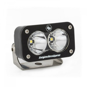 S2 Sport Black Led Auxiliary Light Pod (work/scene) (clear) - Baja Designs