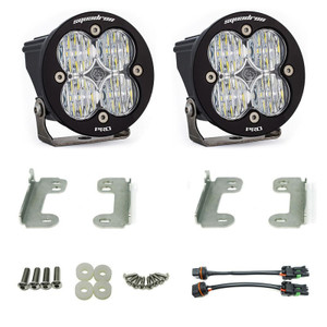 2007-2009 Jeep Wrangler Jk Squadron-r Pro Fog Pocket Light Kit (standard Oe Bumper) - Baja Designs