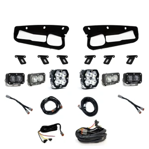 2021-2026 Ford Bronco / Bronco Raptor Squadron 2.0 Sport/s2 Sport/s2 Sae "sportman" Fog Pocket Light Kit (steel Bumper) - Baja Designs