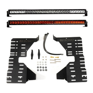 2022-2026 Toyota Tundra / Sequoia Sr-series 30" Behind The Grille Light Bar Kit (amber Pro & Spot/flood) - Rigid Industries