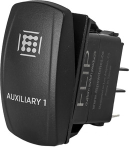 Flip - Std Rocker Switch Aux2 - SC11-A65-WHITE
