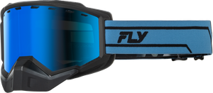 Fly Racing - Focus Snow Blue/black W/sky Blue Mirror/blue Lens - 37-50093