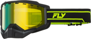 Fly Racing - Focus Snow Hi-vis/black W/gold Mirror/yellow Lens - 37-50094