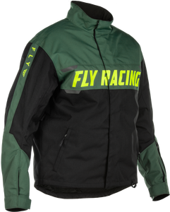 Fly Racing - Outpost Float Jacket Green/hi-vis/black Medium - 470-5507M